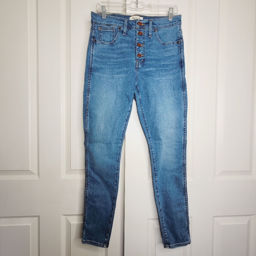 Madewell 10” High-Rise Button Fly Skinny Jeans size 29